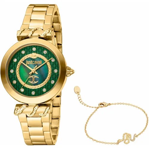 Наручные часы Just Cavalli JC1L257M0035, золотой, зеленый