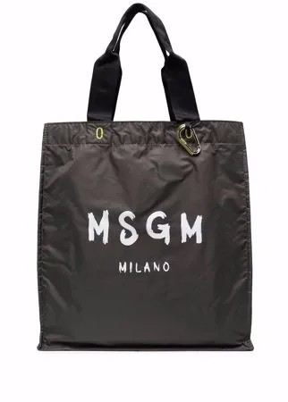 MSGM большая сумка-тоут с логотипом
