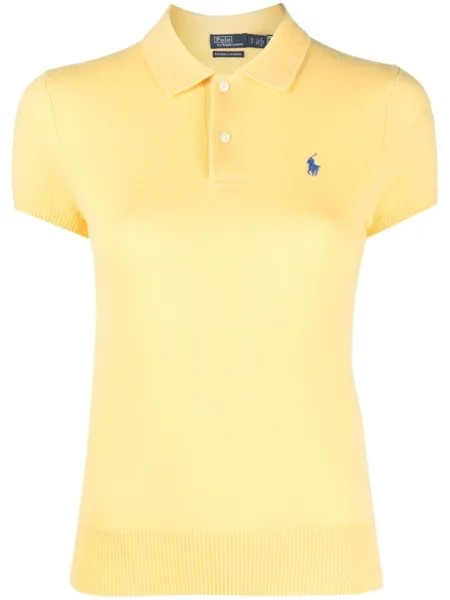 Polo Ralph Lauren кашемировая рубашка поло Polo Pony, желтый