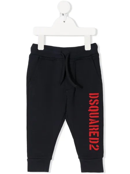 Dsquared2 Kids спортивные брюки с кулиской и логотипом
