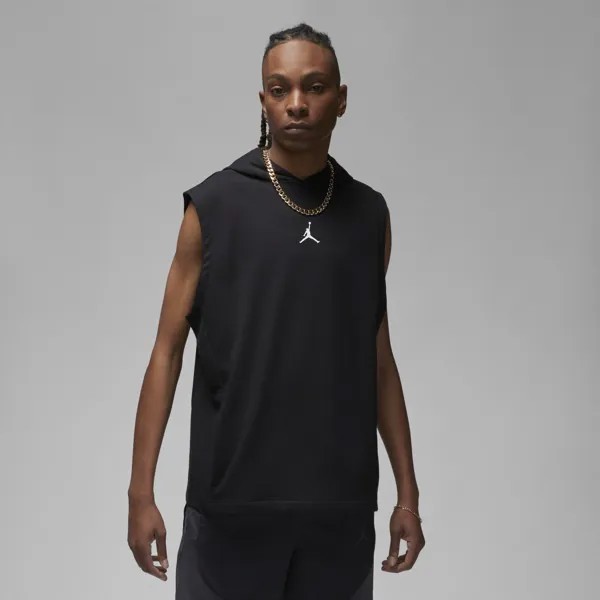 Худи Nike Jordan Dri-fit Sport Men's Knitted Sleeveless, черный/белый