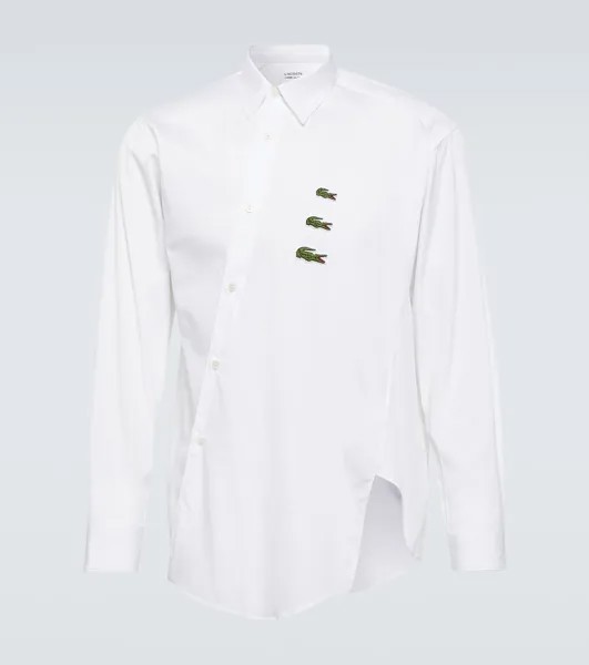 Рубашка из хлопкового поплина x lacoste Comme Des Garçons Shirt, белый
