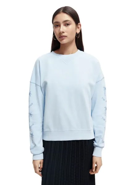 Свитшот женский Scotch & Soda 166183/0112 голубой XL