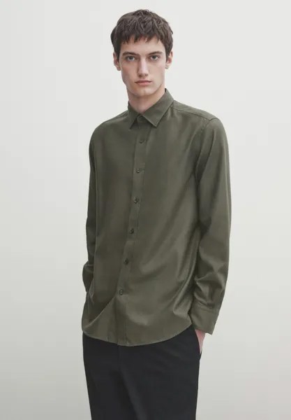 Рубашка SOFT TOUCH Massimo Dutti, цвет khaki