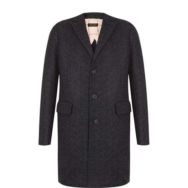 Однобортное пальто из смеси кашемира и шерсти Loro Piana