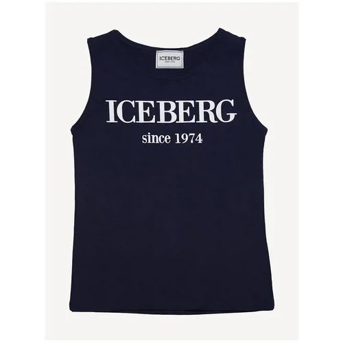 Майка Iceberg, хлопок, трикотаж, размер M, черный
