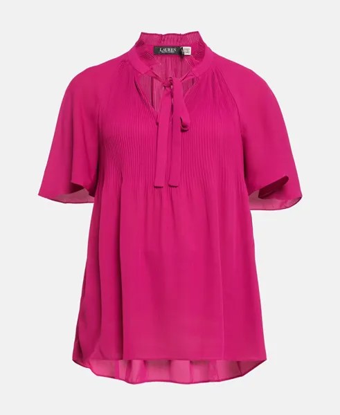 Элегантная блузка-рубашка Lauren Ralph Lauren, пурпурный