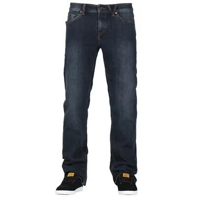 Volcom Solver Denim Pants (Vintage Blue) Мужские современные прямые джинсы 16 дюймов