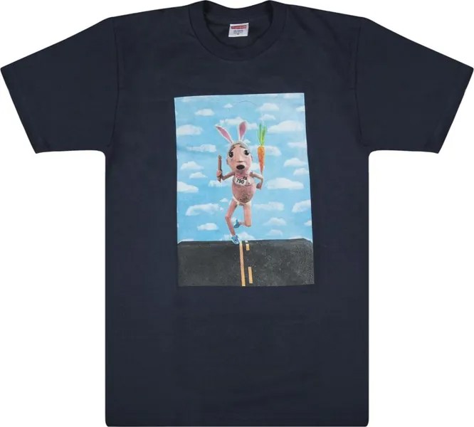 Футболка Supreme Mike Hill Runner T-Shirt 'Navy', синий