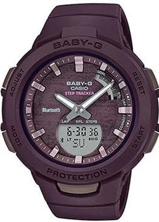 Японские наручные  женские часы Casio BSA-B100AC-5AER. Коллекция Baby-G