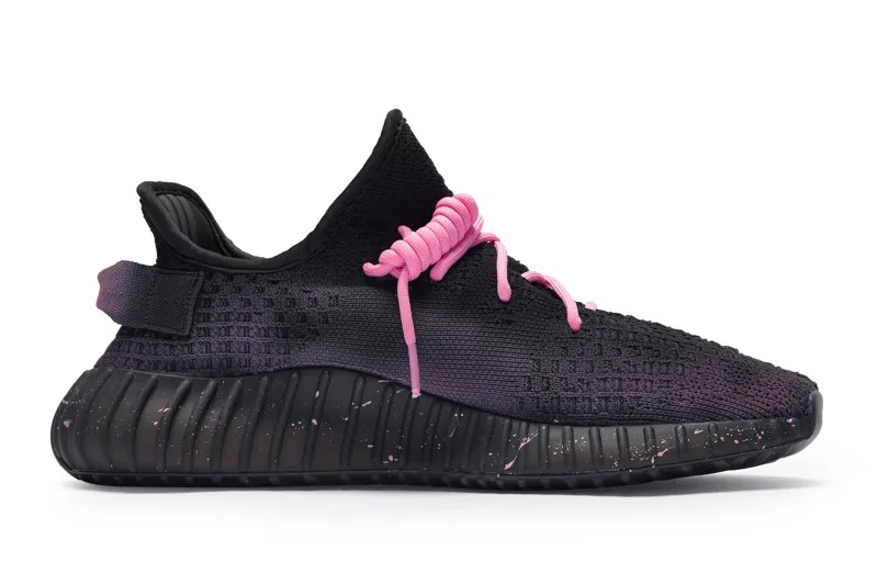 Кроссовки adidas originals Yeezy Boost 350 V2 Lifestyle Shoes Unisex Low-top Black/Pink, черный/розовый