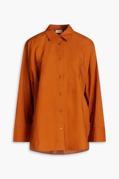 Рубашка из хлопка и поплина BY MALENE BIRGER, оранжевый