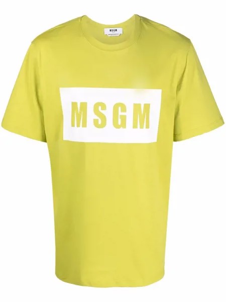 MSGM футболка с логотипом