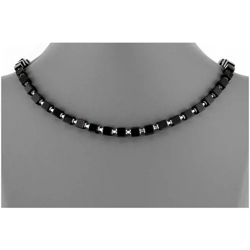 Бусы агат черный (оникс) 46 см. №01367