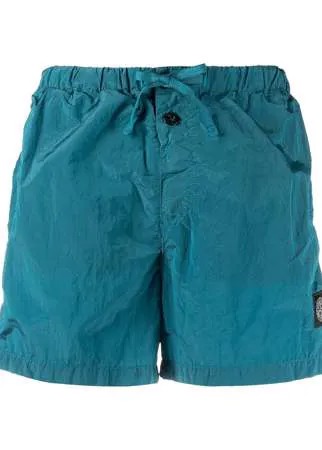 Stone Island плавки-шорты с нашивкой-логотипом