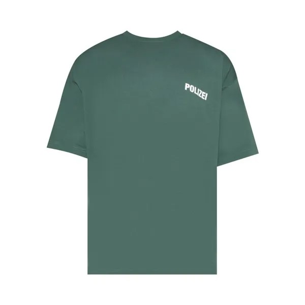 Футболка Vetements Polizei & Securite Double T-Shirt, цвет Green/Black