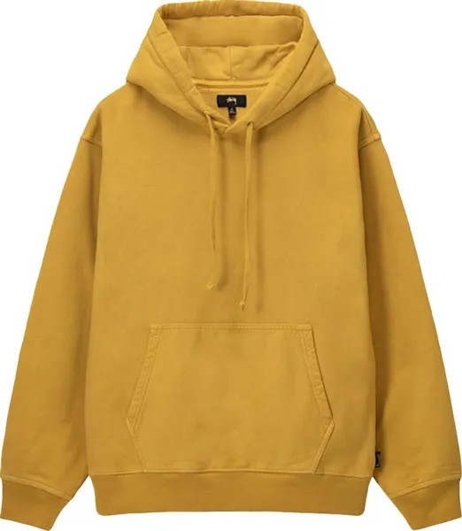 Худи Stussy Pigment Dyed Fleece Hoodie 'Gold', золотой