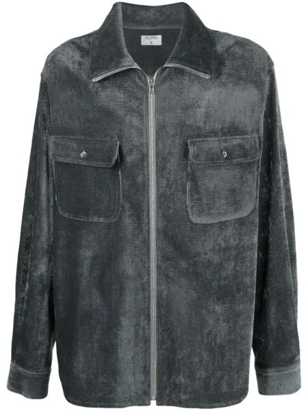 Джемпер с эффектом потертости Filippa K, зеленый
