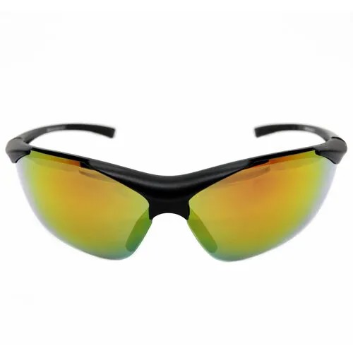 Солнцезащитные очки Popular Romeo, овальные, спортивные, ударопрочные, поляризационные, с защитой от УФ, зеркальные, устойчивые к появлению царапин, черный