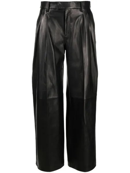 Alexander Wang брюки широкого кроя со складками, черный