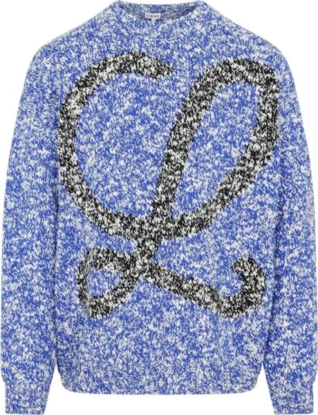 Свитер Loewe Crewneck Sweater 'Blue/White', синий