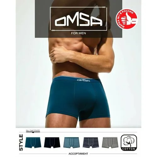 Трусы Omsa, размер 46(M), голубой