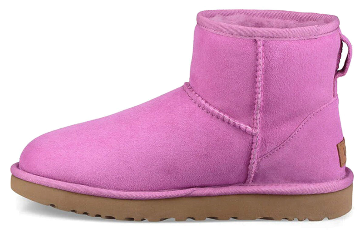 CLASSIC MINI Зимние ботинки женские розовые Ugg