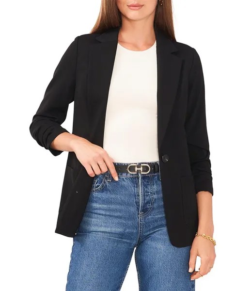 Куртка Vince Camuto со сборками на рукавах 3/4, черный