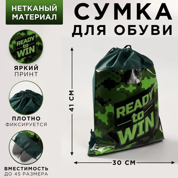 Сумка для обуви ready to win 41*30*0,5см