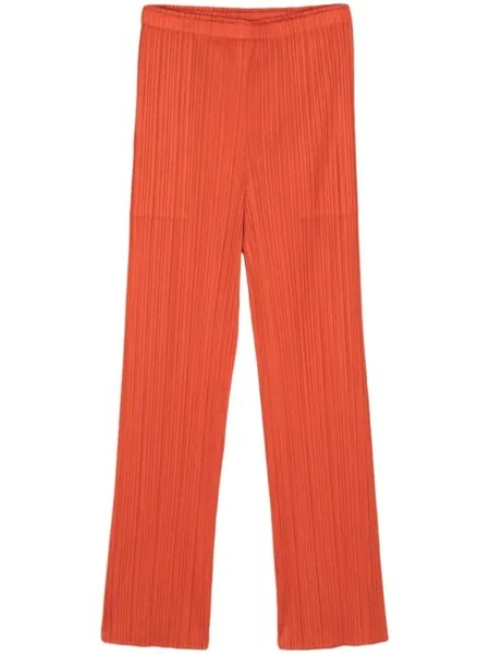 Pleats Please Issey Miyake плиссированные брюки Thicker Bottoms 1, оранжевый