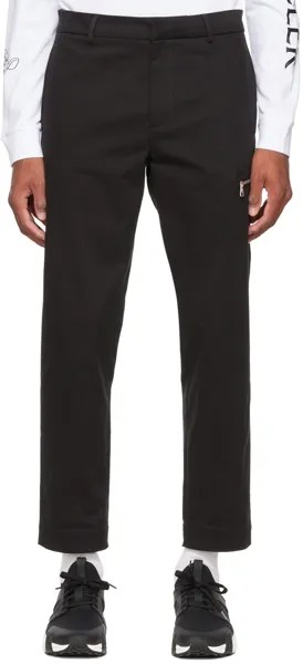 Черные брюки с карманами на молнии Moncler