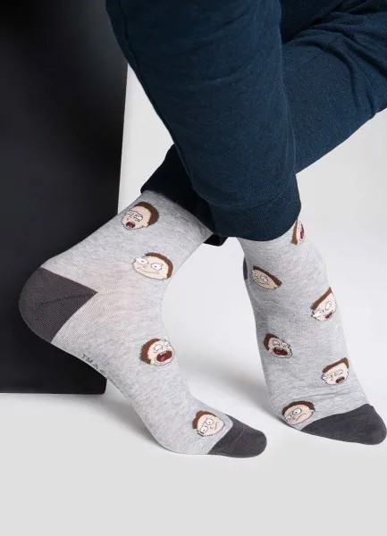 Носки с жаккардом Rick&Morty
