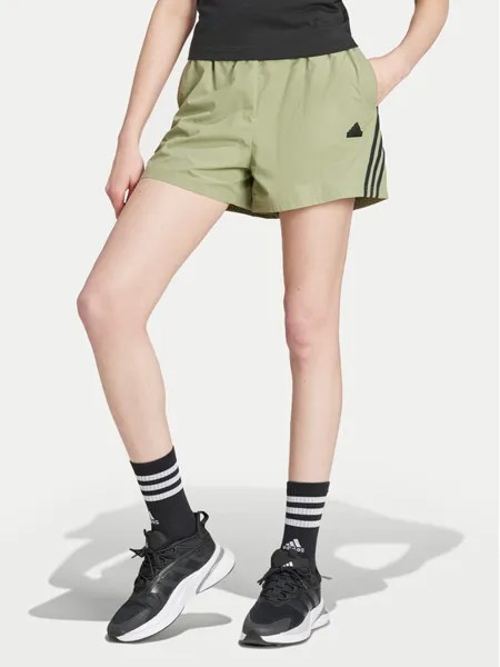 Спортивные шорты свободного кроя Adidas, зеленый