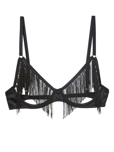 Бюстгальтер Fringe Ouvert Fleur Du Mal, черный
