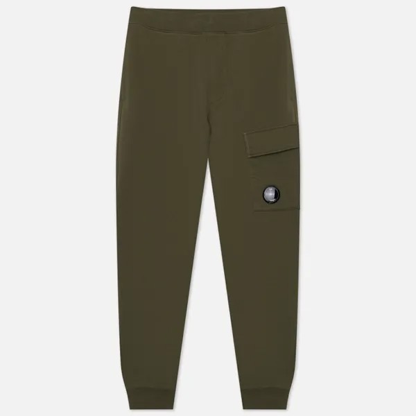 Мужские брюки C.P. Company Diagonal Raised Fleece Cargo оливковый, Размер XXXL