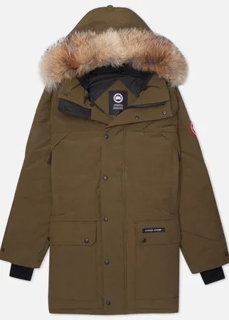 Мужская куртка парка Canada Goose Emory, цвет оливковый, размер M