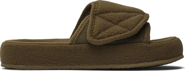 Кроссовки Yeezy Season 7 Fleece Slide Trench, коричневый