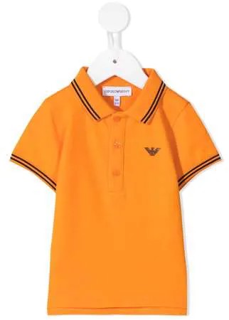 Emporio Armani Kids рубашка поло с полосками