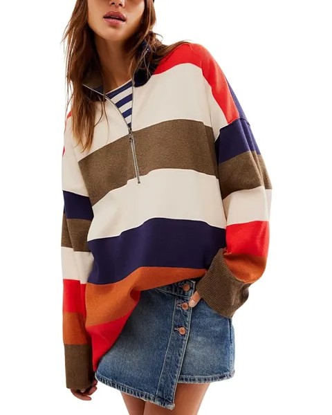 Свитер Free People Coastal Stripe Pullover, цвет Set Sail Combo