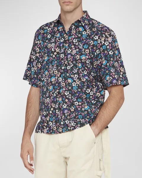 Мужская многоцветная спортивная рубашка с цветочным принтом Off-White