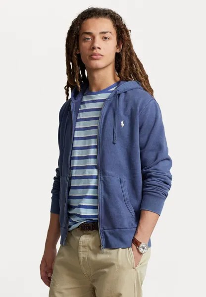 Толстовка на молнии Polo Ralph Lauren Hood Long Sleeve, светло–синий