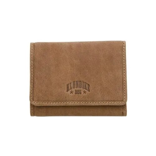 Бумажник Klondike, фактура тиснение, коричневый