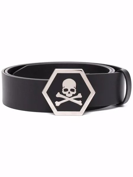 Philipp Plein ремень с пряжкой Skull