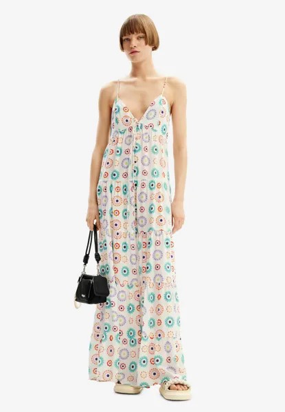 Длинное платье GEOMETRIC  Desigual, белый