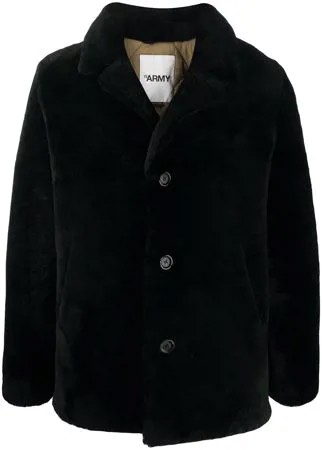 Yves Salomon меховое пальто с длинными рукавами