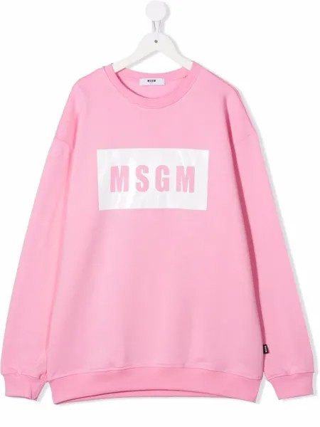 MSGM Kids толстовка с логотипом