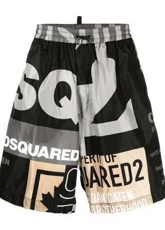 Dsquared2 спортивные шорты с логотипом