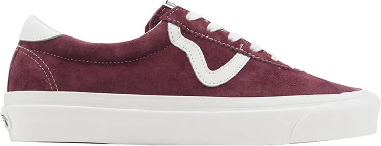 Кеды Vans Style 73 DX Pig Suede - Burgundy White, красный