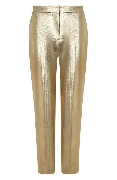 Брюки из хлопка и шелка Alexander McQueen