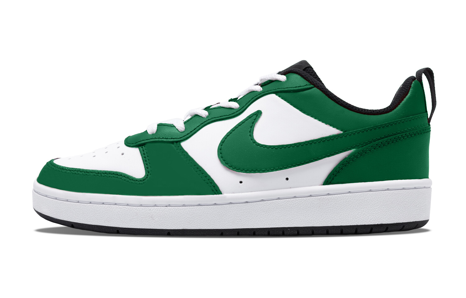 Кроссовки Nike Court Borough Skateboarding Shoes Women's Low-top White/green, зеленый
